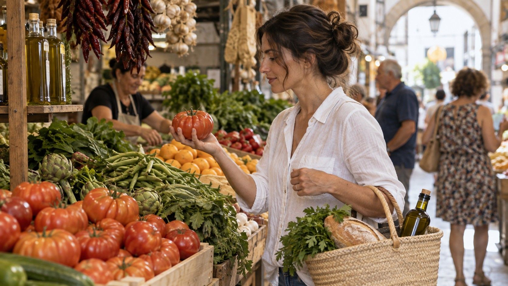 Продукты в испанском супермаркете